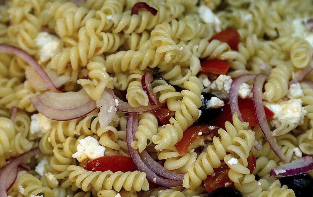 Lite vuxnare, lite tråkigare. Pastasallad bjöd tweens på. pastasallad