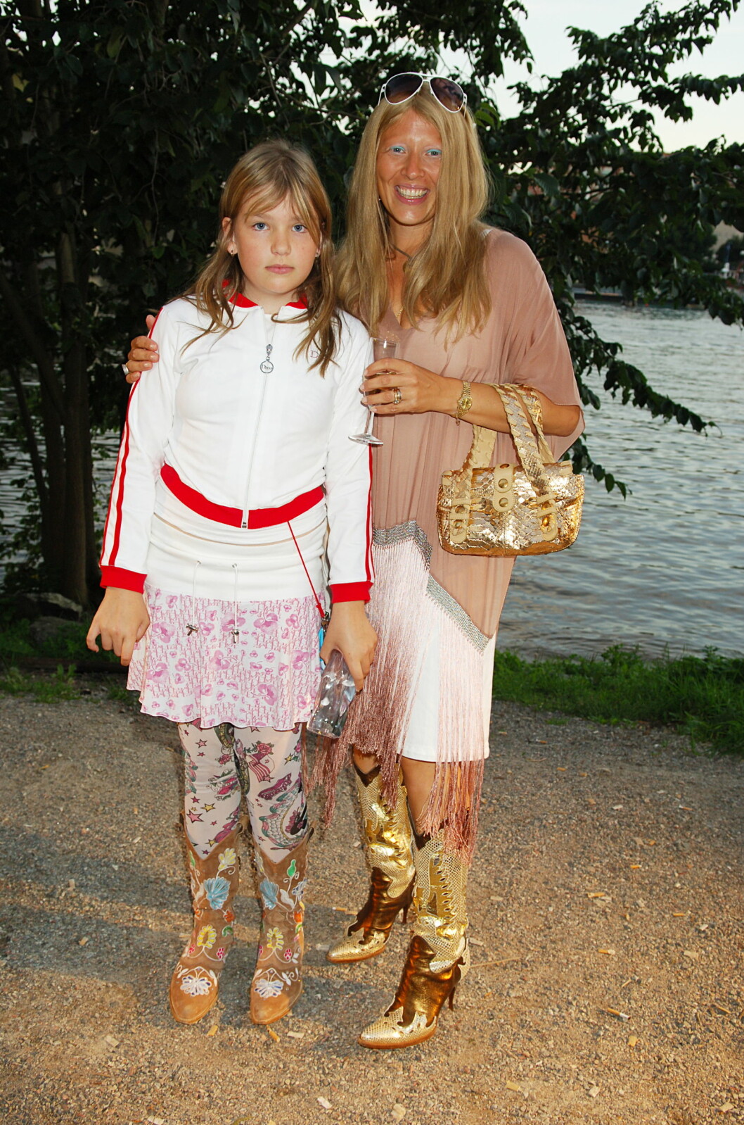 Bianca Norrman med mamma Patricia Borg år 2005. bianca norrman och patricia borg