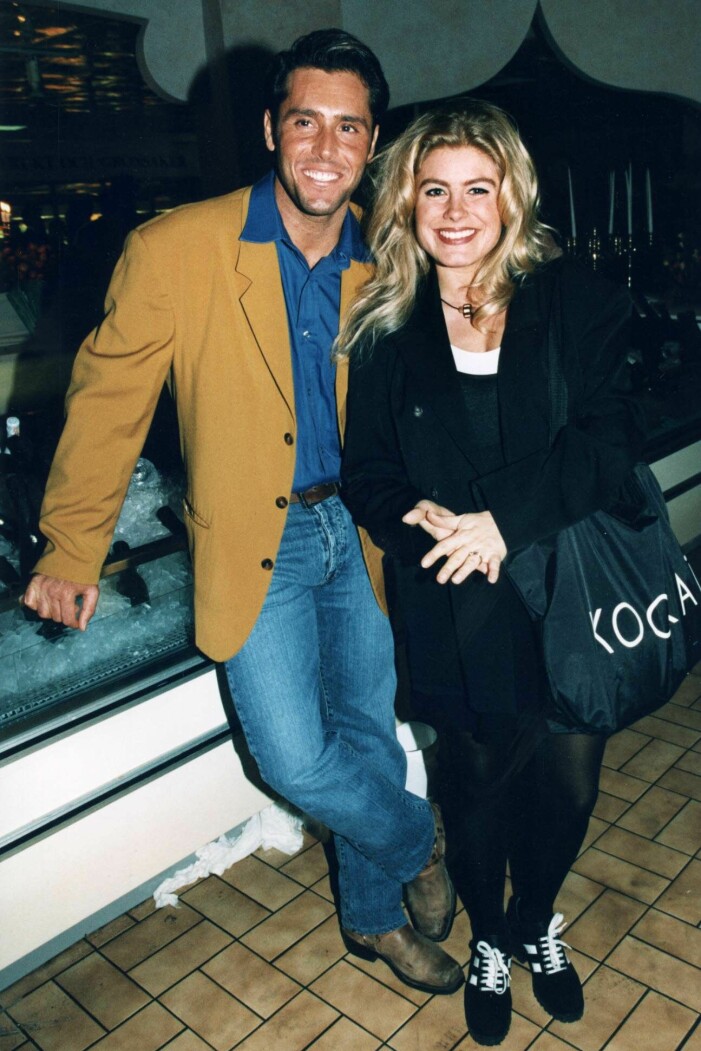 Pernilla Wahlgren och Emilio Ingrosso år 1994, när de kunde kalla sig småbarnsföräldrar. pernilla emilio