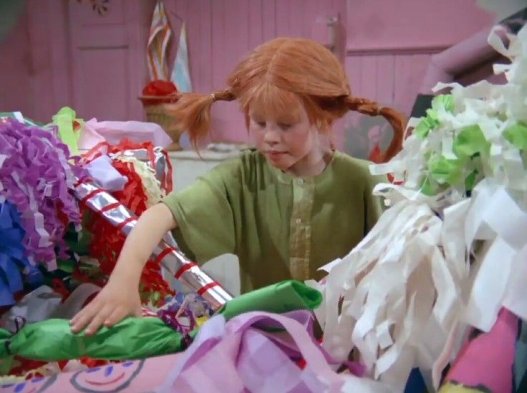 Pippi pysslar smällkarameller