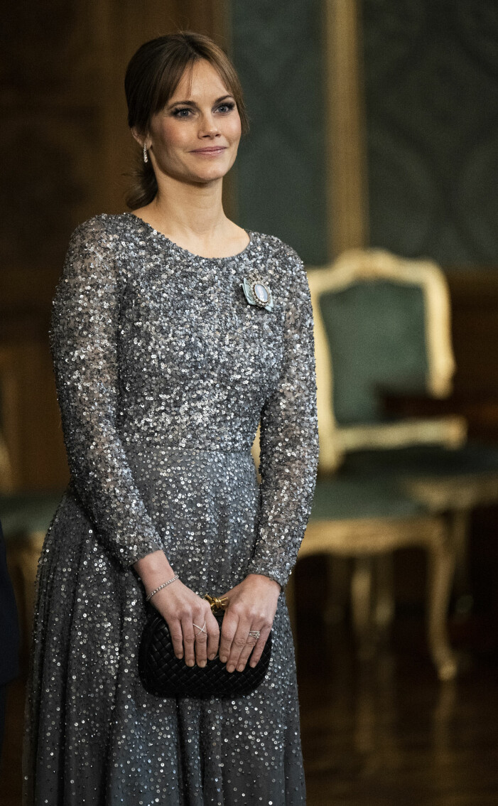 Prinsessan Sofia vid Sverigemiddagen på Stockholms slott 2023. Prinsessan Sofia