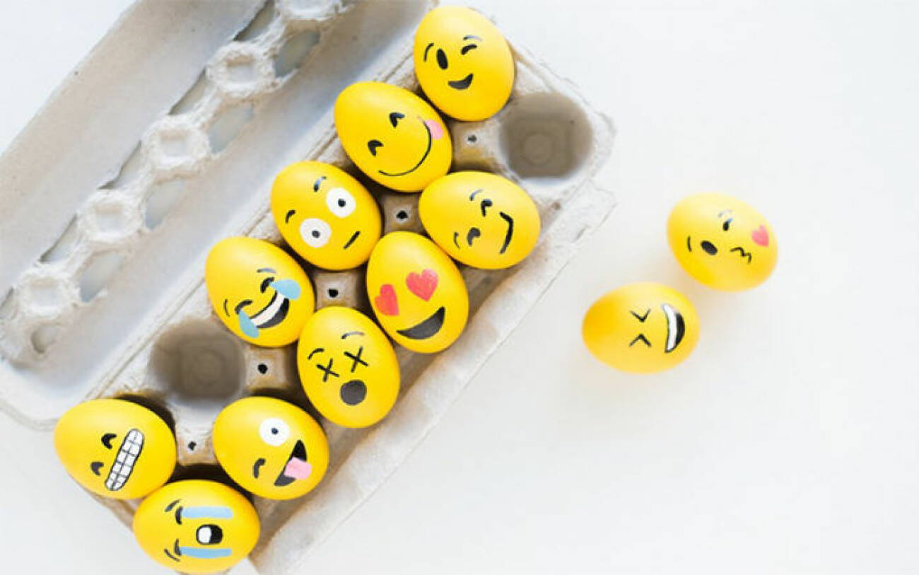 Påskägg med emojis