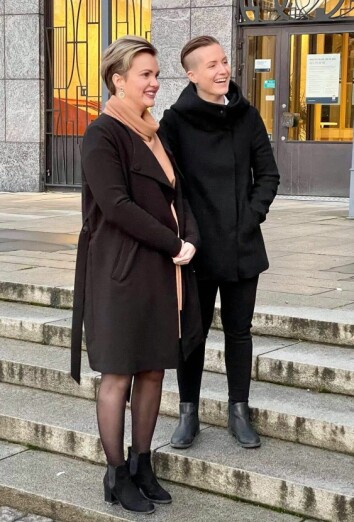 T.v. Saga Wahlström, T.h Felicia Wahlström Saga och Felicia Wahlström