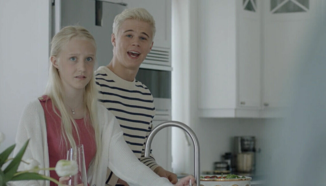 Tv-syskonen Ebba och Victor Schiller.