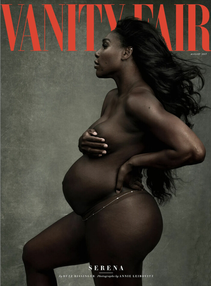 Serena Williams omslag från 2017, vilket Meghan Markle tycker är otroligt sexigt.