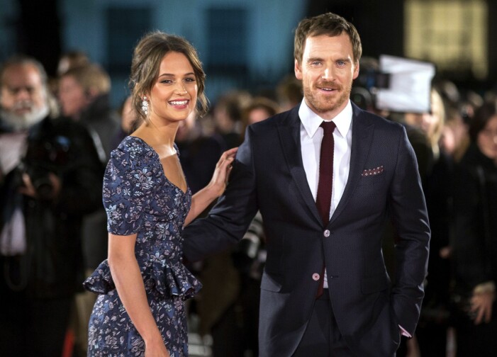 Paret på gala 2016. Skådespelarparet Alicia Vikander och Michael Fassbender