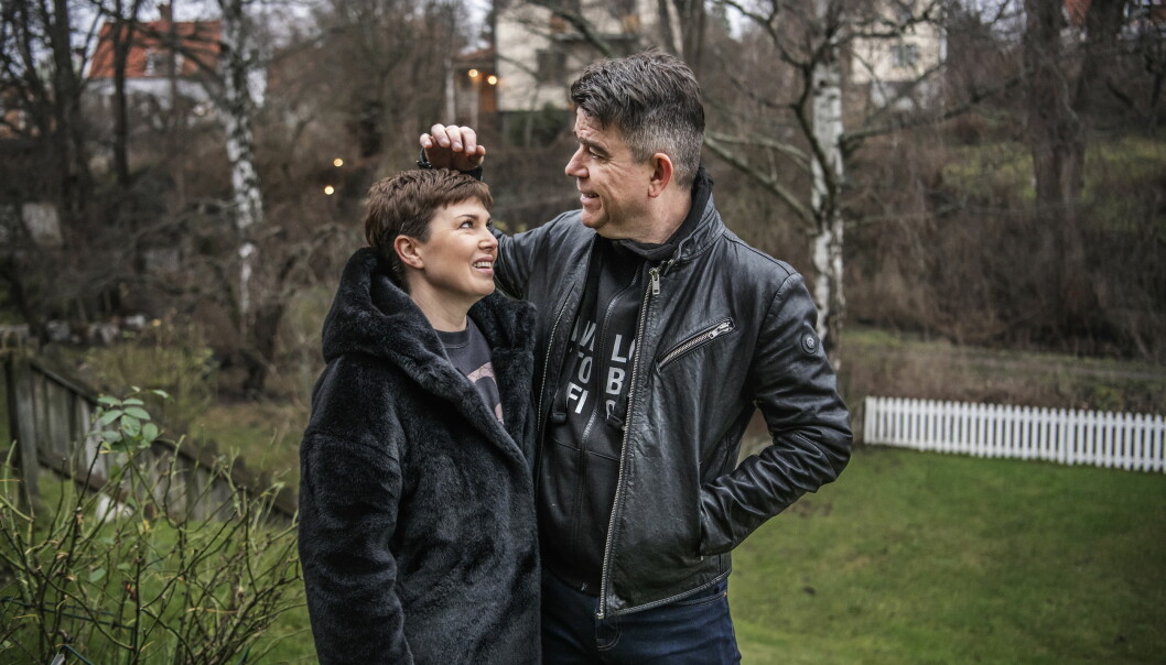 Hannah och Patrick Ekwall i december 2020.