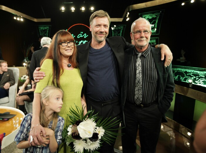 När Mikael Persbrandt gästade tv-programmet <em>Här är ditt liv</em> 2009 fick bonusdotter Olga hänga med!