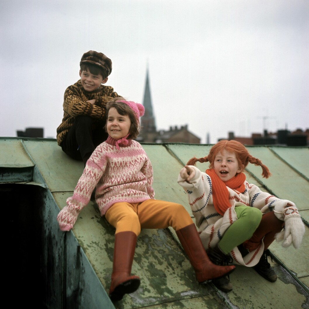 Pippi, Inger Nilsson, Annika, Maria Persson och Tommy, spelad av Pär Sundberg