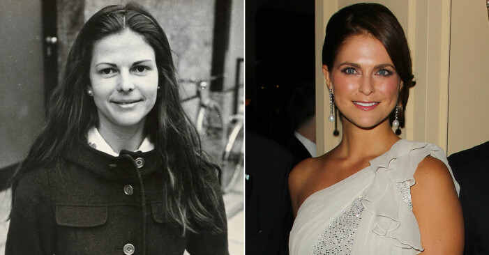 Silvia och prinsessan Madeleine när de är 30 år gamla.