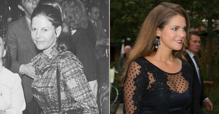 Silvia och prinsessan Madeleine när de är 32 år gamla.
