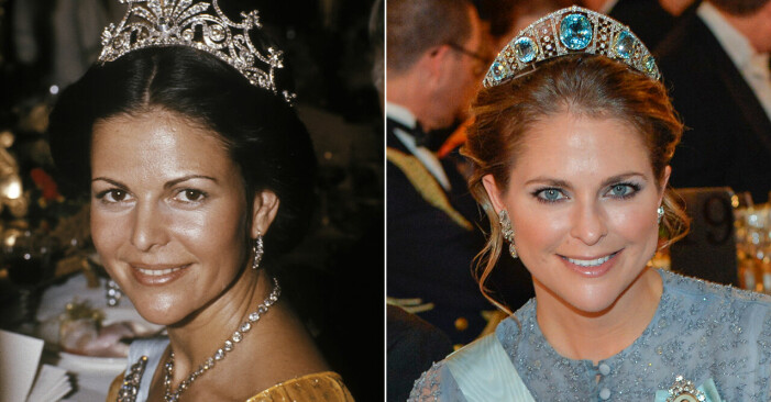 Drottning Silvia och prinsessan Madeleine när de är 33 år.