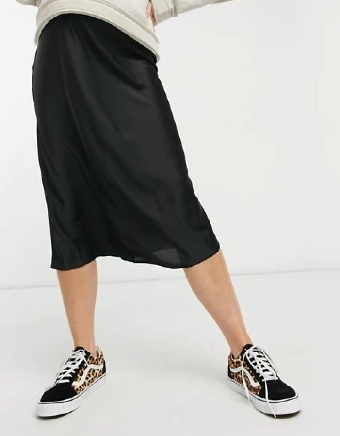svart slipkjol från asos maternity