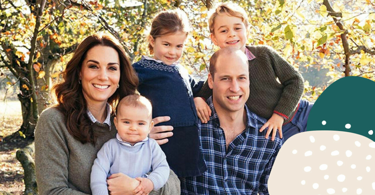 Kate, prins William och deras tre barn George Charlotte och Louis
