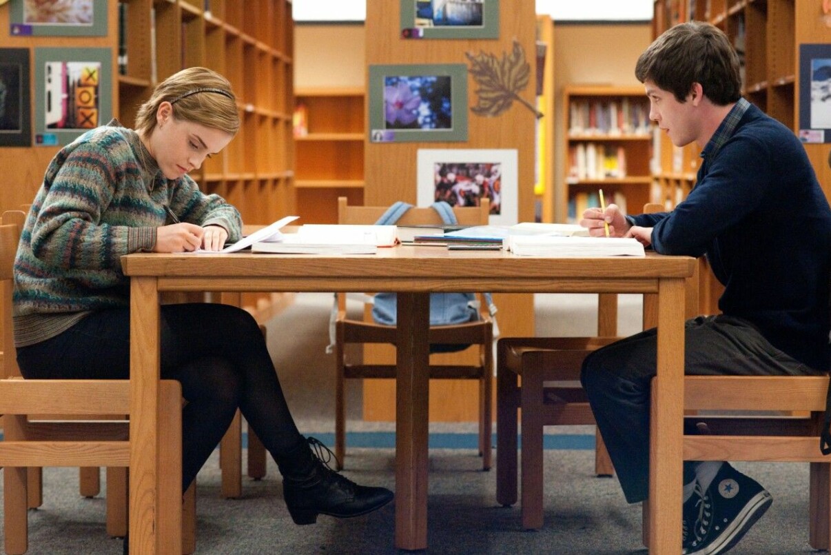 Emma Watson och Logan Lerman i <em>The Perks Of Being A Wallflower</em>. Emma Watson och Logan Lerman i The Perks of being a wallflower.