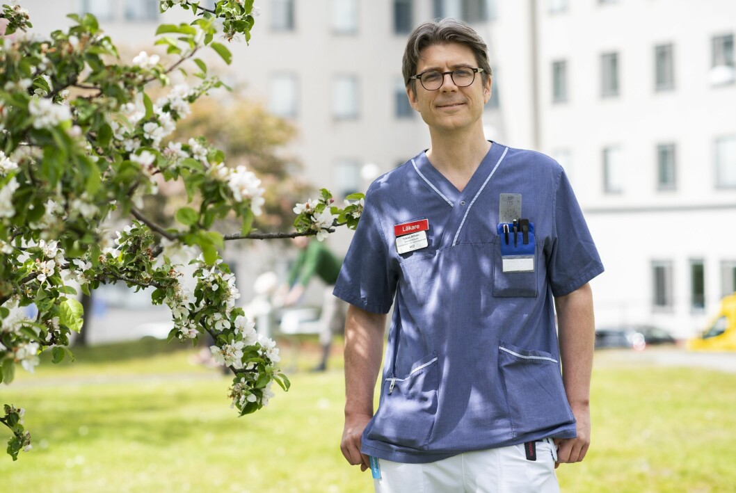 Tobias Alfvén är Barnläkare vid Södersjukhuset. Foto: Johan Adelgren Johan Adelgren
