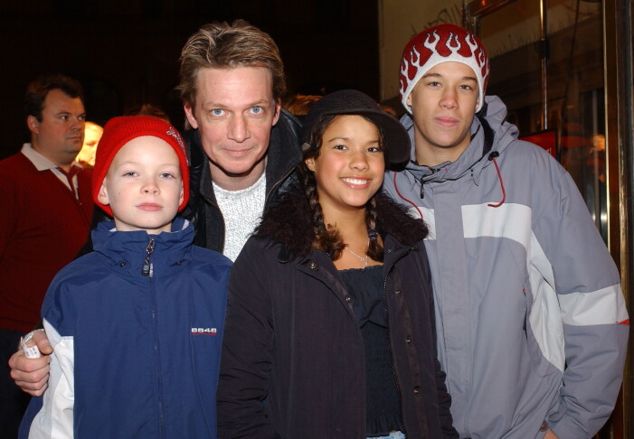 Tommy med barnen Kalle, Linn och Isak. Tommy Nilsson