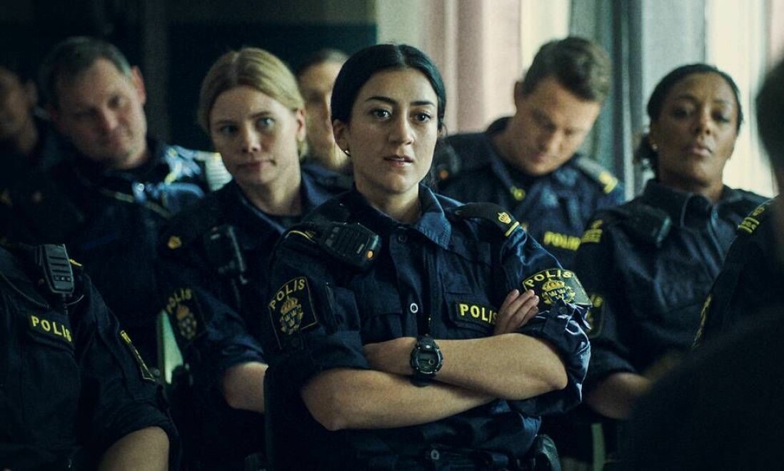 Tunna blå linjen