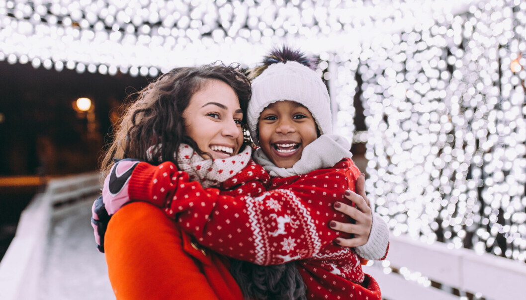 mamma och dotter på jullovet 2021